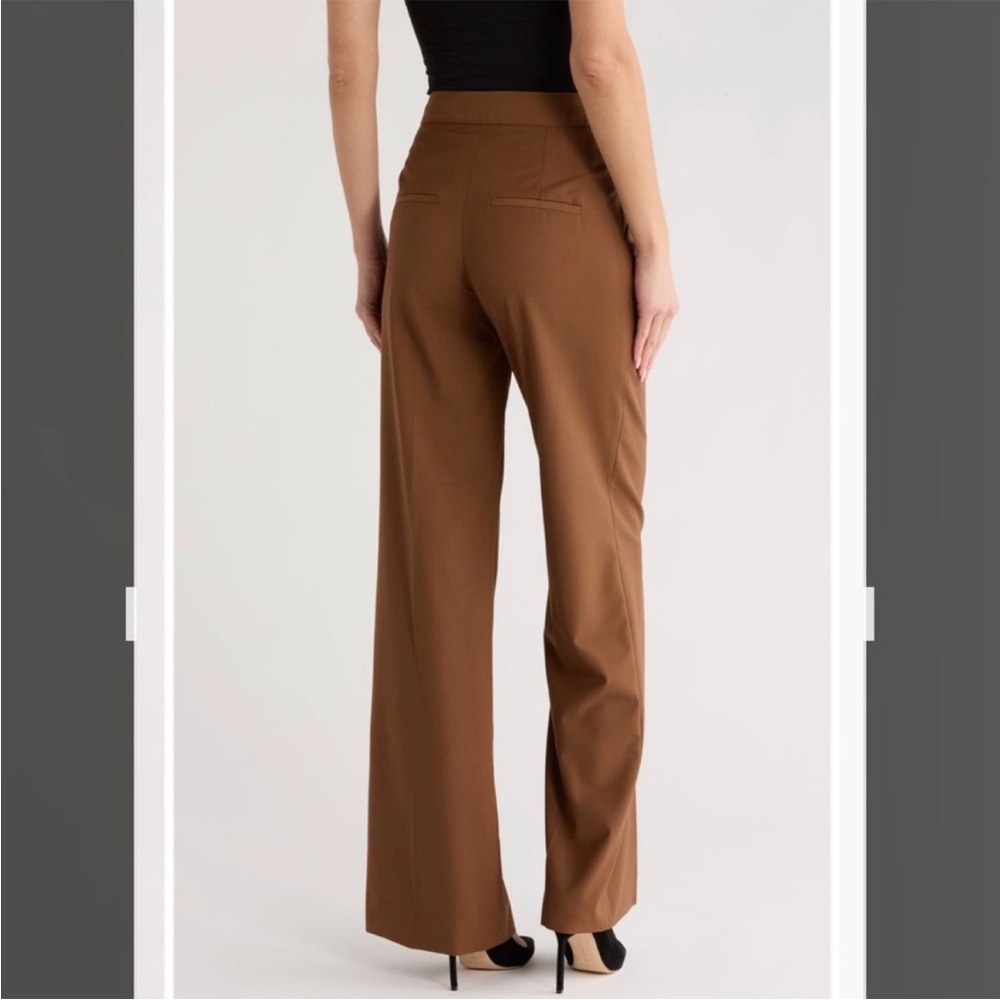 Veronica Beard Tonelli Wool Blend Pants in Whisky Size 2 - Picture 2 of 7